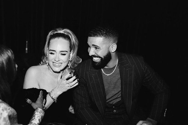 Adele Debuted A New Look At Drake's 33rd Birthday Party